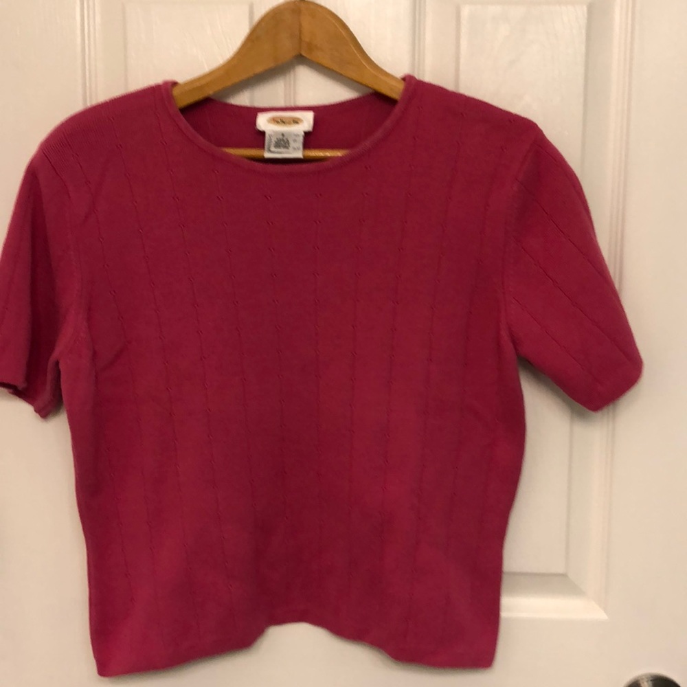 Talbots short sleeved sweater top size S